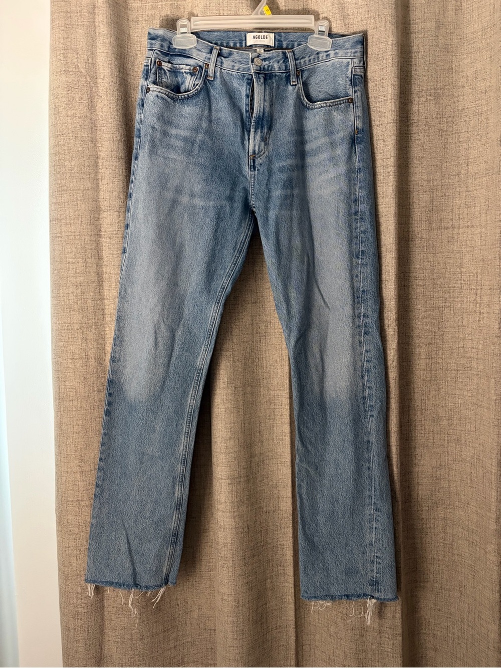 AGOLDE Light Wash Women’s Straight Jeans